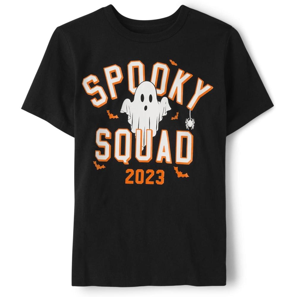 imageThe Childrens Place Boys All Holidays Short Sleeve Graphic TShirtstShirtSpooky Squad 2023