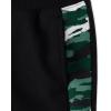 The Children’S Place Boys Active Fleece Jogger Sweatpants(Black/Green Camo Stripe)