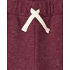 The Children’S Place Boys Active Fleece Jogger Sweatpants(Tidal/Maroon Heathered 2-pack)