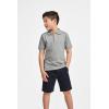 The Children’s Place Boys Short Sleeve Pique Polo, 3 Pack(Flame/Smoke/Black)