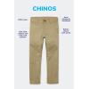 The Children’s Place Boys Stretch Relaxed Straight Chino Pants, Multipacks(Flax/New Navy 2-pack)