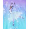 The Children’s Place Girls’ Long Sleeve Nightgown(Plum Princess Ballet)