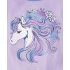 The Children’s Place girls 100% Cotton Long Sleeve Top and Pants, 2 Piece Pajama Set(Tie Dye Horse)