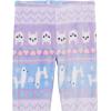The Children’s Place girls Long Sleeve Top and Bottoms Cozy Fleece 2 Piece Pajama Set(Purple Llama)