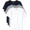 The Children’s Place Boys’ Basic V Neck T-Shirt 2 Pack(Black/Blue/Ht Grey/White Vneck 4-pack)