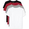 The Children’s Place Boys’ Basic V Neck T-Shirt 2 Pack(Black/Ruby/H Gray/White 4-pack)