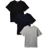 The Children’s Place Boys’ Basic V Neck T-Shirt 2 Pack(Black/Tidal/H Gray 3-pack)