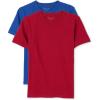 The Children’s Place Boys’ Basic V Neck T-Shirt 2 Pack(Blue/Red 2-pack)