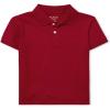The Children’s Place Boys’ Multipack Short Sleeve Soft Jersey Knit Polos(Classic Red)