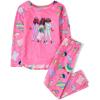 The Children’s Place girls Long Sleeve Top and Pants,2 Piece Pajama Set(Sleepover)