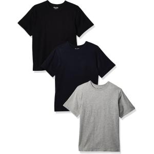 The Children’s Place Boys’ Basic V Neck T-Shirt 2 Pack(Black/Tidal/H Gray 3-pack)