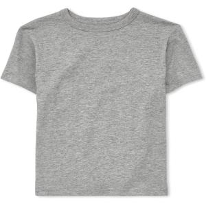 The Children’s Place Boys’ Basic V Neck T-Shirt 2 Pack(Lt Grey Single)