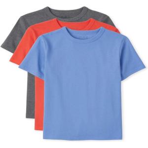 The Children’s Place Boys’ Basic V Neck T-Shirt 2 Pack(Multi Clr)
