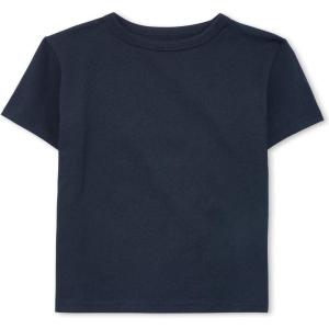 The Children’s Place Boys’ Basic V Neck T-Shirt 2 Pack(New Navy Single)