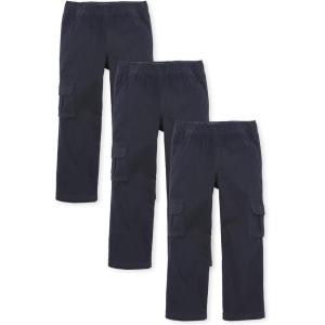 The Children’s Place Boys Pull on Cargo Pants, Multipacks(Navy)