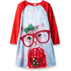The Children’s Place Girls’ Long Sleeve Nightgown(Tomato 91446 91446)