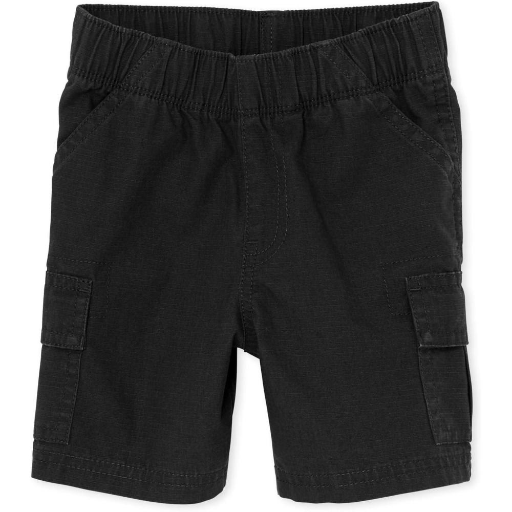 imageThe Childrens Place Baby Boys Pull On Cargo ShortsBlack