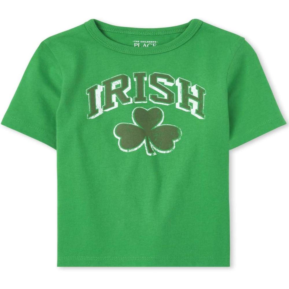 imageThe Childrens Place UnisexBaby and Toddler Irish Graphic TeesShamrock 1