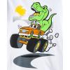 Baby Boys and Toddler Boys Long Sleeve Graphic T- Shirt 2-pack(Dino Truck/Dino Scene 2-pack)