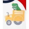 The Children’s Place Baby-Boys and Toddler Short Sleeve Crew Neck Tees(Dino Farmer 4-pack)