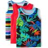 The Children’s Place Boys and Toddler Assorted Sleeveless Tank Tops(Bright Safari 3-pack)
