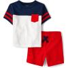 The Children’s Place boys And Toddler Boys Short Sleeve Top and Shorts, 2 Pc Set(Cupids Arrow)