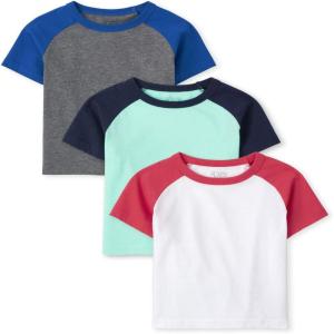 The Children’s Place Baby-Boys and Toddler Short Sleeve Crew Neck Tees(Multi Clr)
