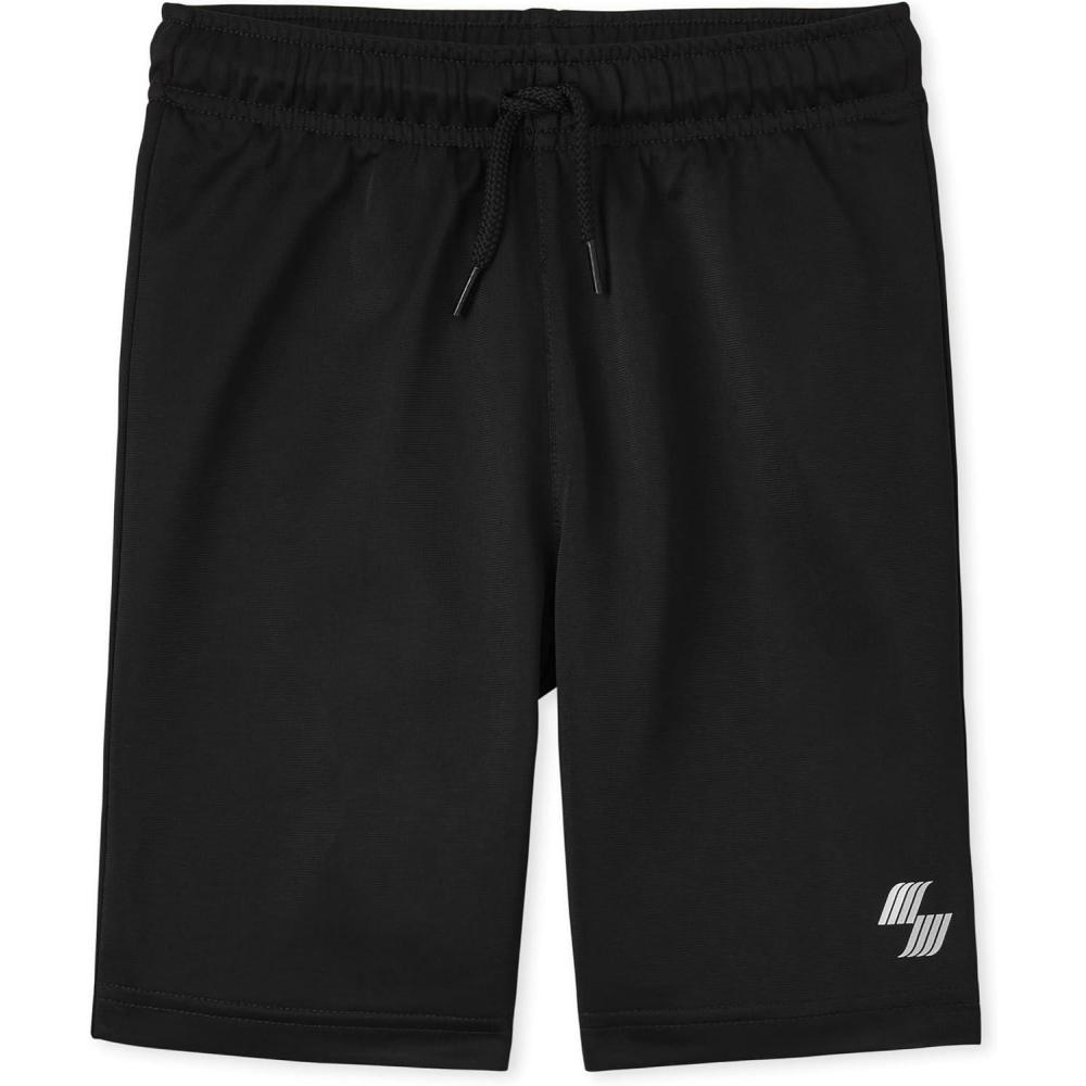 imageThe Childrens Place Boys Performance Basketball Shorts 2 PackBlack