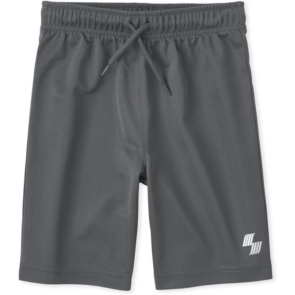imageThe Childrens Place Boys Performance Basketball Shorts 2 PackDark Grey