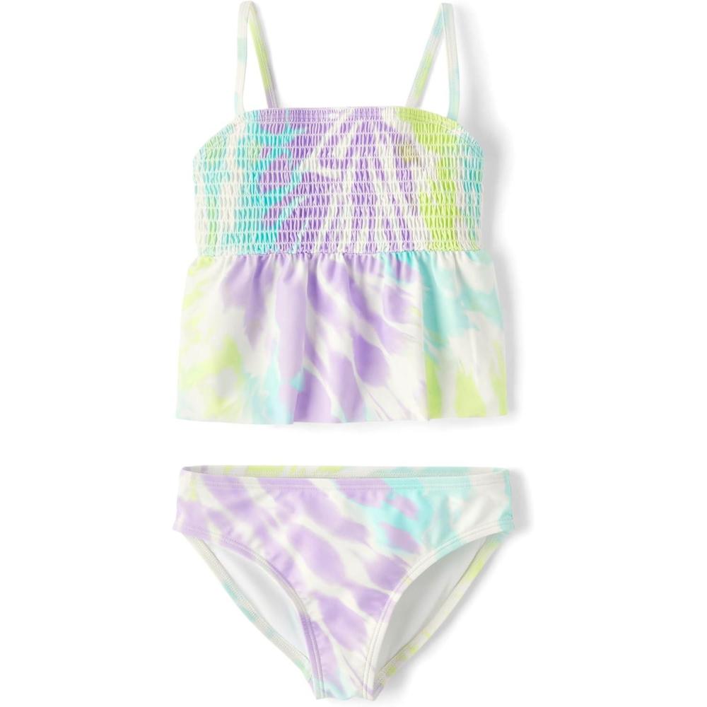 imageThe Childrens Place Girls 2Piece Tankini SwimsuitSeagrove Dye
