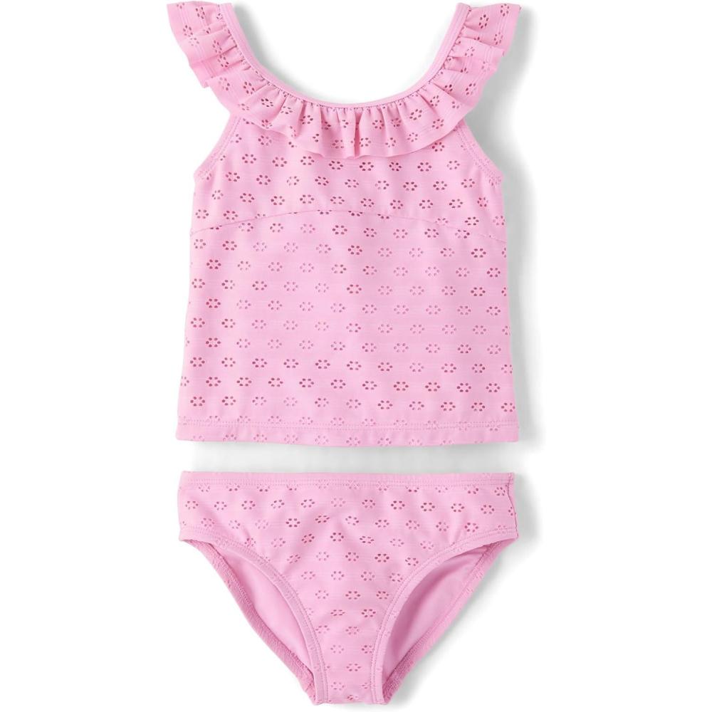 imageThe Childrens Place Girls 2Piece Tankini SwimsuitStrawberry Milk