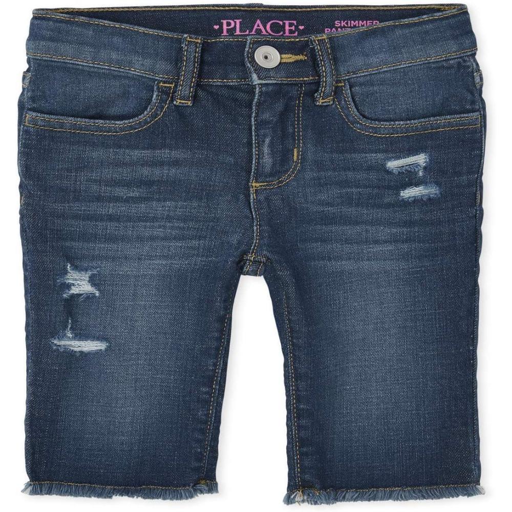 imageThe Childrens Place Girls Twill Skimmer ShortsBrooke Wash