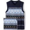 The Children’s Place Boys Sweater Vest(Easter Bunny Striped Vest)