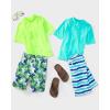 The Children’s Place Boys Swim Trunks(Renew Blue Stripe)