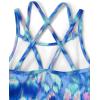 The Children’s Place Girls One Piece Swimsuit(Blue Butterfly)