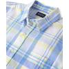 The Children’s Place Mens Long Sleeve Button Up Shirt(Blue Yellow Plaid – Dad)