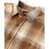 The Children’s Place Mens Long Sleeve Button Up Shirt(Cream Plaid)