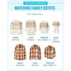 The Children’s Place Mens Long Sleeve Button Up Shirt(Cream Plaid)