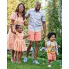 The Children’s Place Womens Short Sleeve Holiday Dress(Apricot Glow)