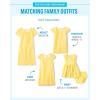 The Children’s Place Womens Short Sleeve Holiday Dress(Yellow Lace)