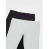 The Children’s Place,Girls,Assorted Everyday Capri Leggings(Black/ Smoke Gray 2-pack)