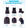 The Children’s Place,and Toddler Short Sleeve Dressy Dress(Navy Plaid)