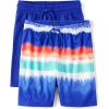 The Children’s Place Boys’ Performance Basketball Shorts 2 Pack(Solid/Ombre 2-pack)