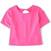 The Children’s Place Girls Atheletic Short Sleeve Tops(Neon Peony)