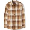 The Children’s Place Mens Long Sleeve Button Up Shirt(Cream Plaid)