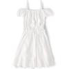 The Children’s Place Womens Short Sleeve Holiday Dress(Simply White)