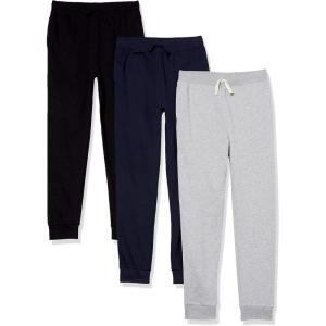The Children’s Place Boys Active Jogger Pants(Black/Navy/Heather Grey 3-pack)