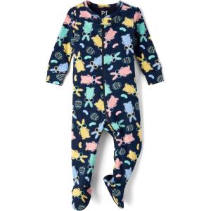 The Children’s Place Unisex Baby Easter Family Matching Snug Fit Cotton Pajamas(Easter Egg Hunt Blue)