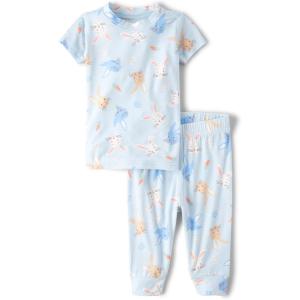 The Children’s Place baby-boys Easter Family Matching Snug Fit Cotton Pajamas(Blue Fog)