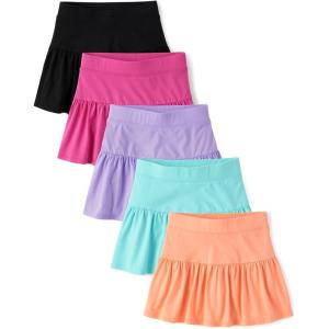 The Children’s Place girls Stretchy Waistband Skort(Multicolor 5-pack)
